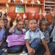 Alumnos de preescolar en República Dominicana
